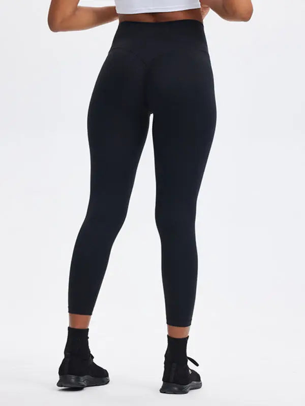 Fashionable sports yoga pants with high waist, tummy control and butt lift, peach butt fitness pants - Venus Trendy Fashion Online