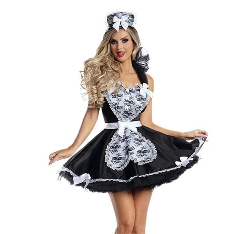 Fraulein France Cook Maid Costume Cosplay Party Dress - Venus Trendy Fashion Online