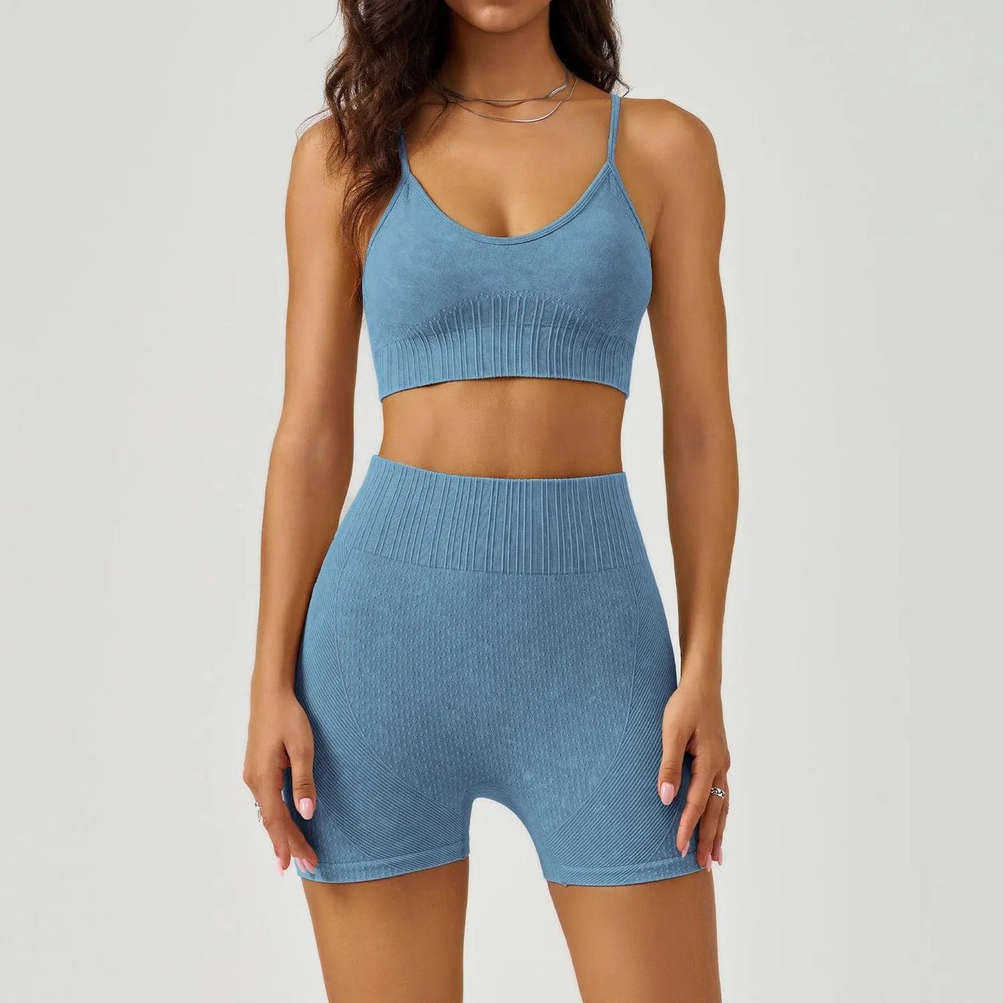 Frosted Exercise Yoga Clothes Suit - Venus Trendy Fashion Online