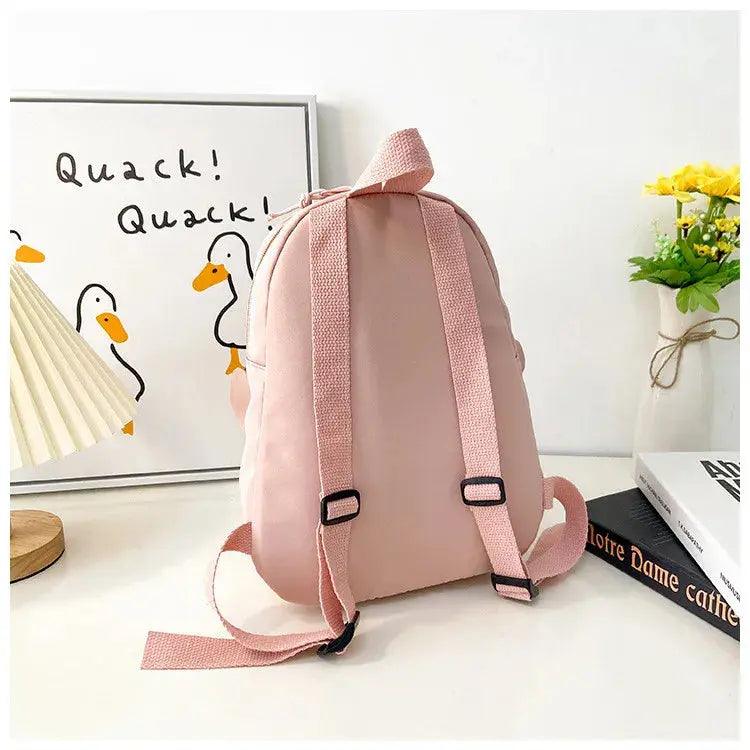 Girls Cartoon Bunny Pattern Backpack - Venus Trendy Fashion Online