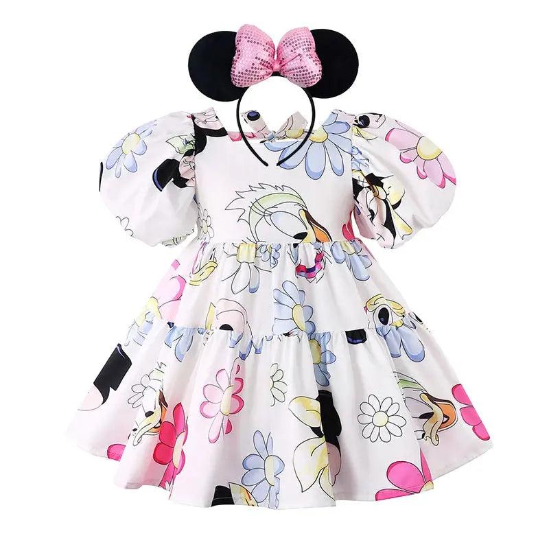 Girls Cartoon Children Summer Casual Dress - Venus Trendy Fashion Online