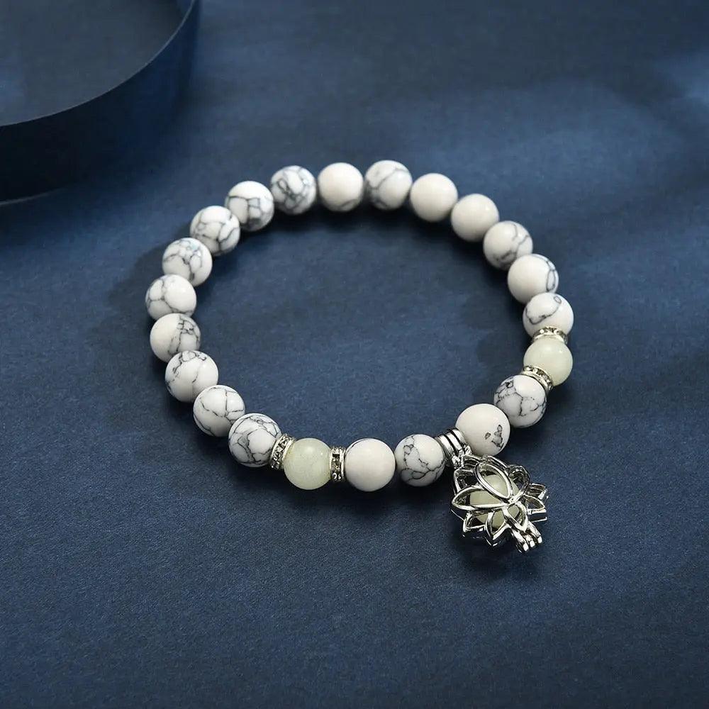 Glow In The Dark Natural Stone Bracelet - Venus Trendy Fashion Online