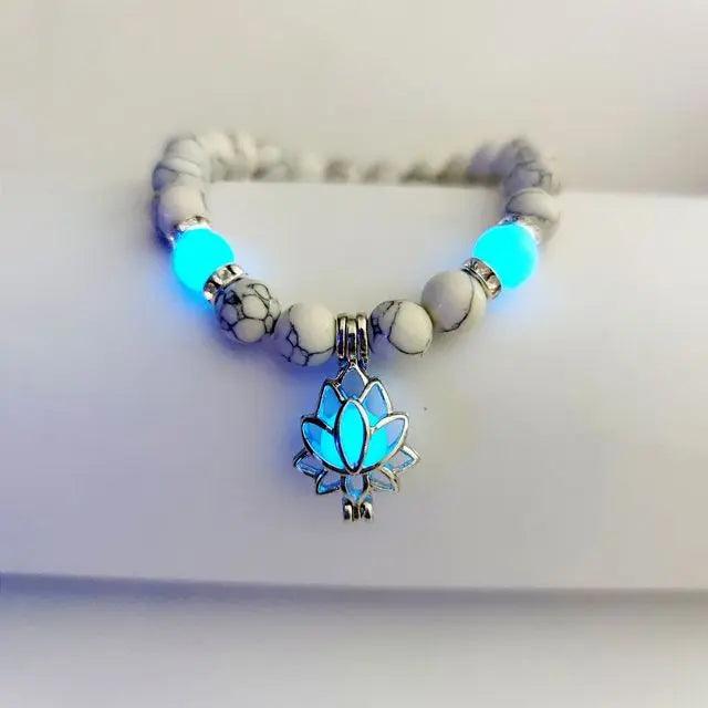 Glow In The Dark Natural Stone Bracelet - Venus Trendy Fashion Online