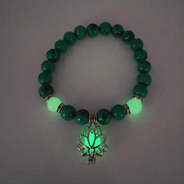 Glow In The Dark Natural Stone Bracelet - Venus Trendy Fashion Online