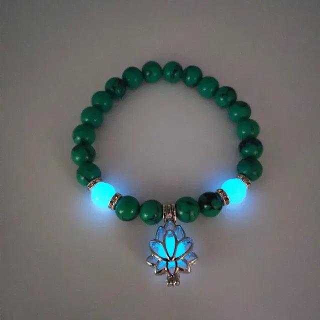 Glow In The Dark Natural Stone Bracelet - Venus Trendy Fashion Online