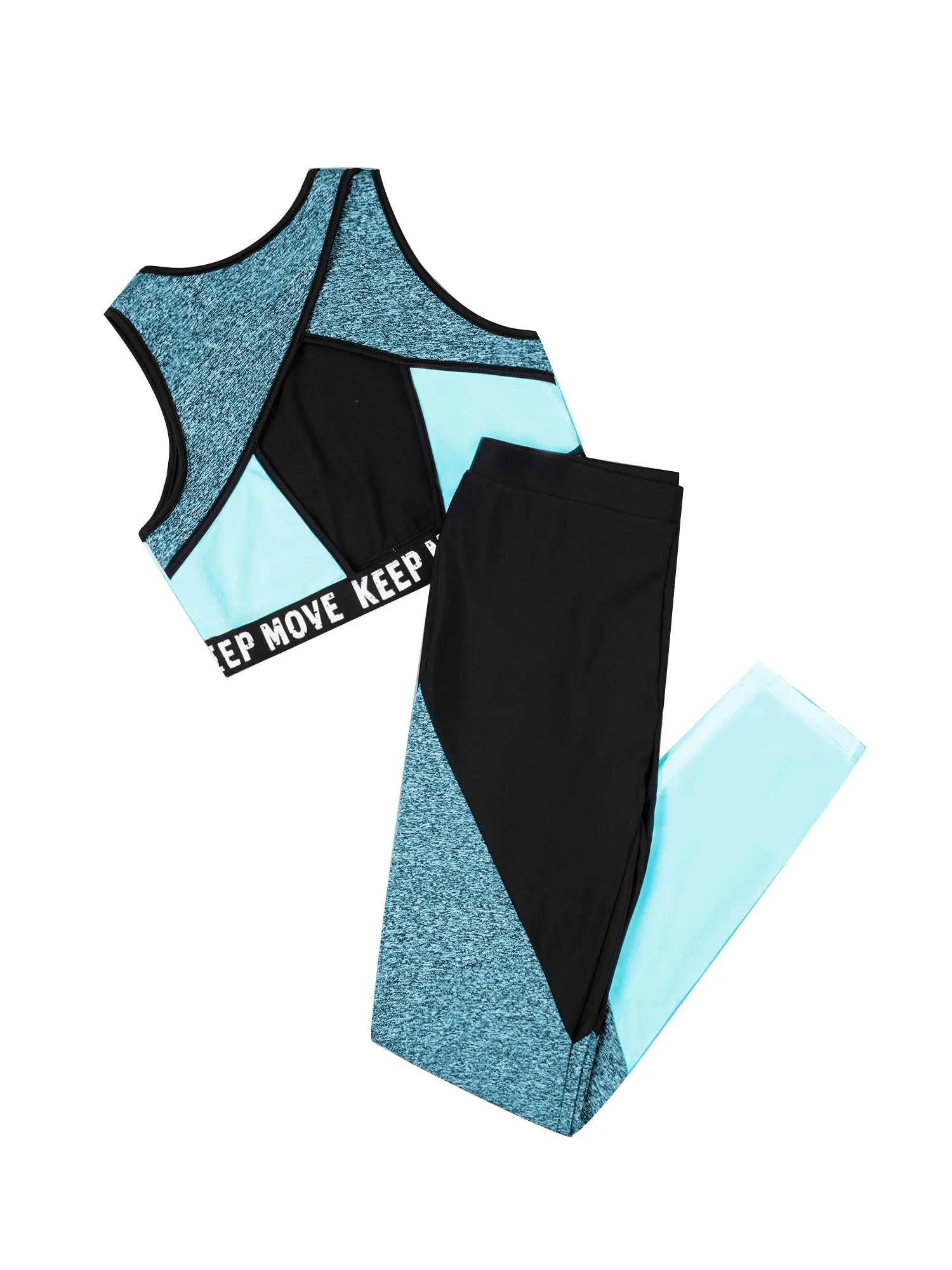 Kids Girls Sportswear Workout Gymnastics Outfits - Venus Trendy Fashion Online