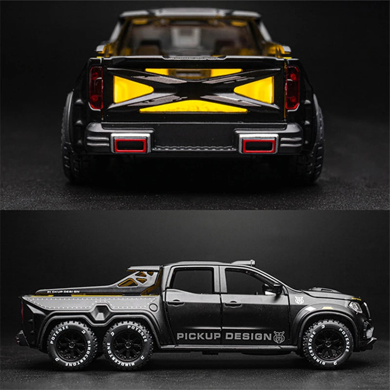 1:28 X-Class 6*6 Wheel Alloy Pickup Car for Gift