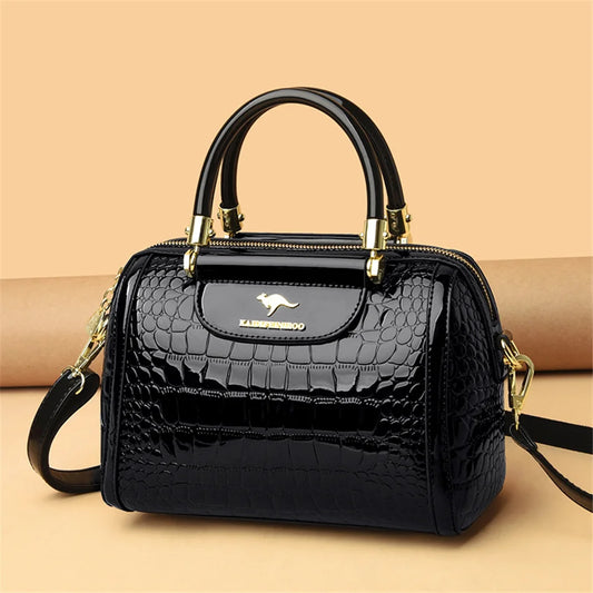 Women Designer Crocodile Pattern Shoulder Cross-body Bag  Venus Trendy Fashion Online