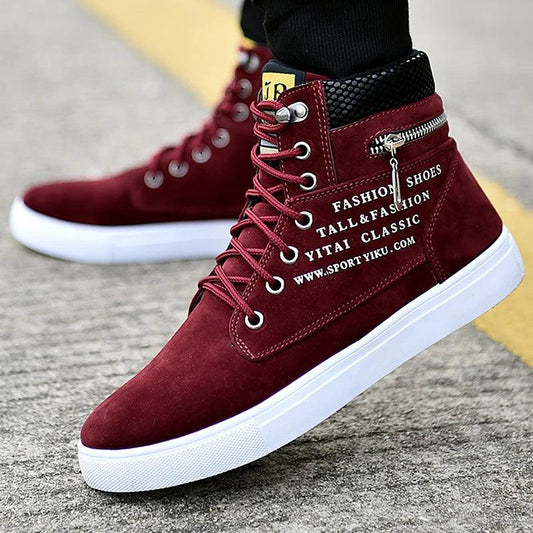 Leather Men's Casual Sneaker Shoes - Venus Trendy Fashion Online