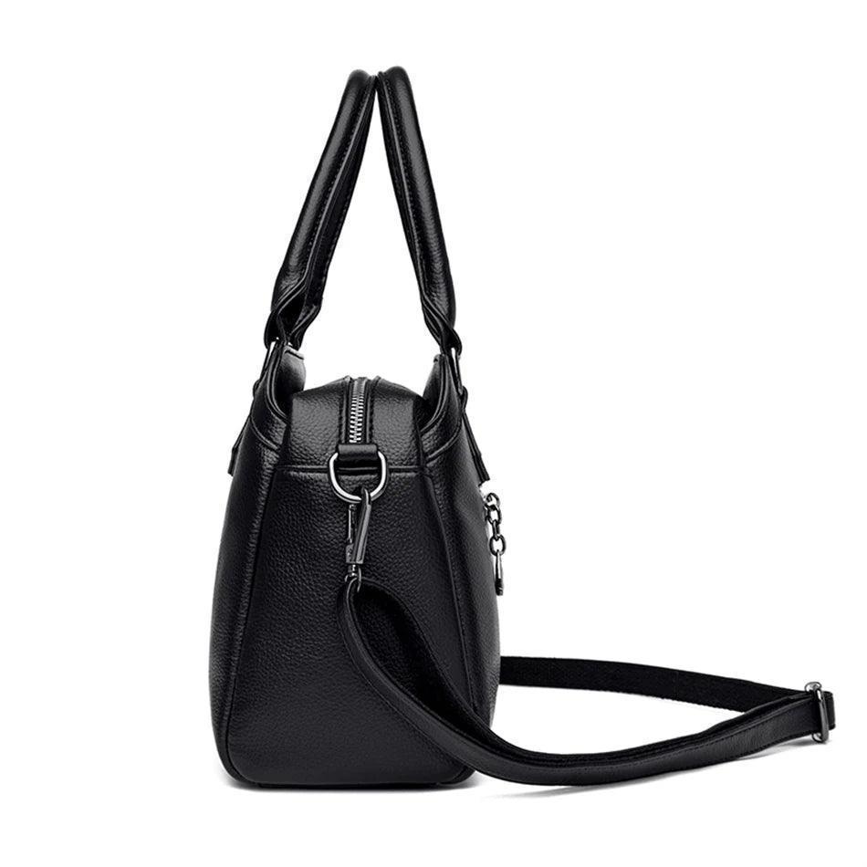 Leather Luxury Designer Crossbody Messenger Tote Bag - Venus Trendy Fashion Online