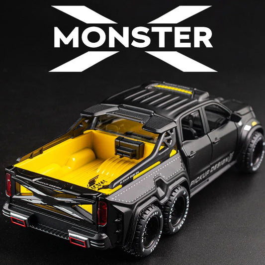 1:28 X-Class 6*6 Wheel Alloy Pickup Car for Gift