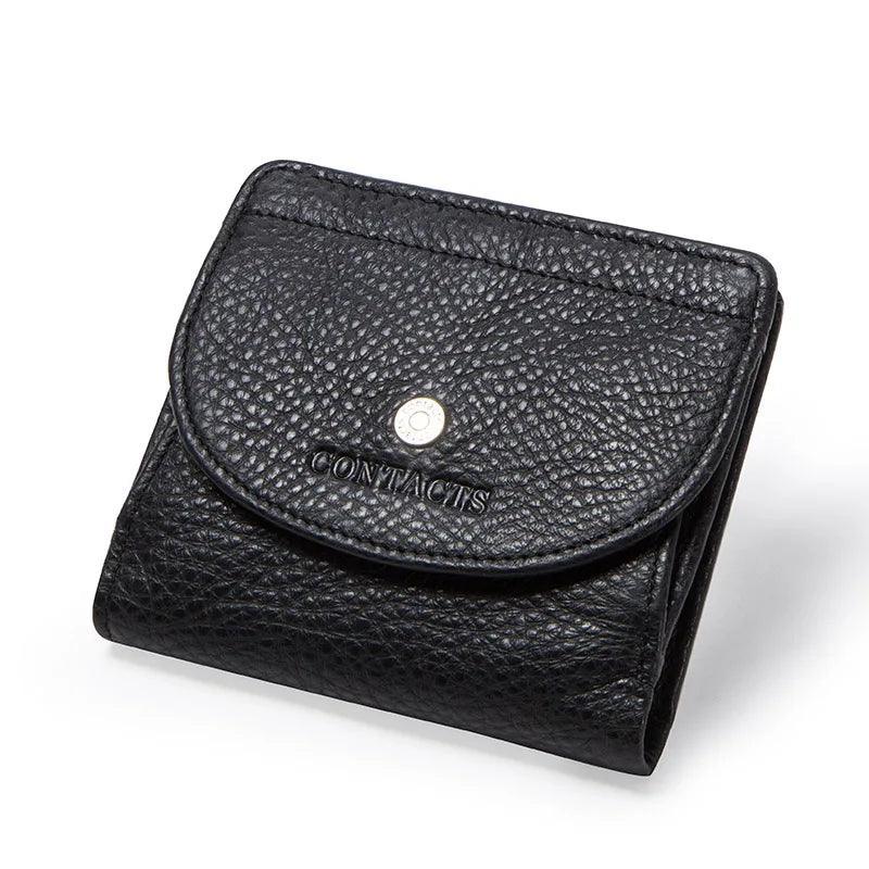 Genuine Leather Short Wallets for Women