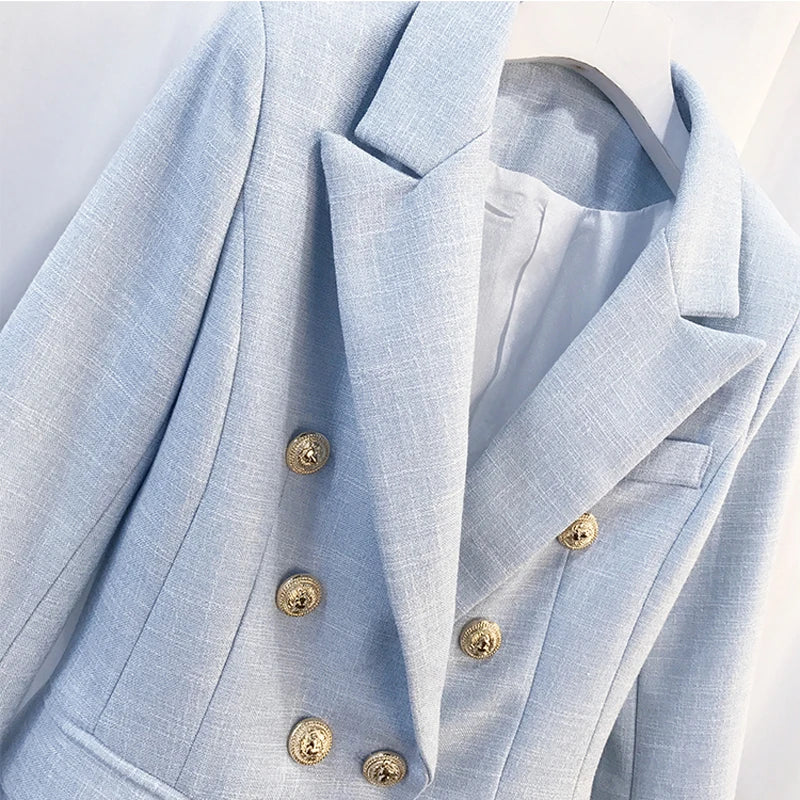 HIGH QUALITY Newest Blazer Women's Long Sleeve Jacket
