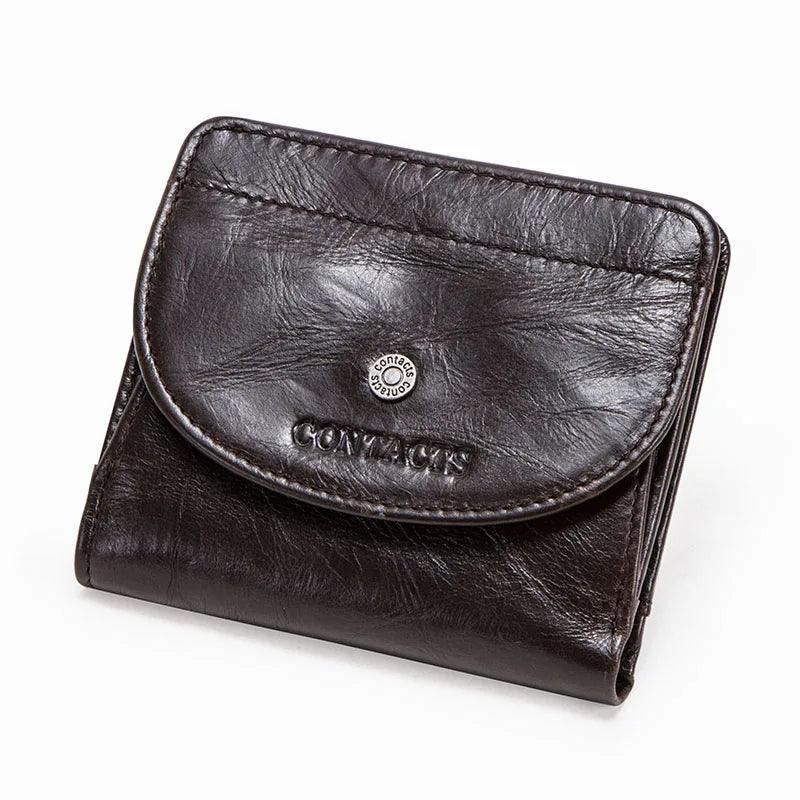 Genuine Leather Short Wallets for Women