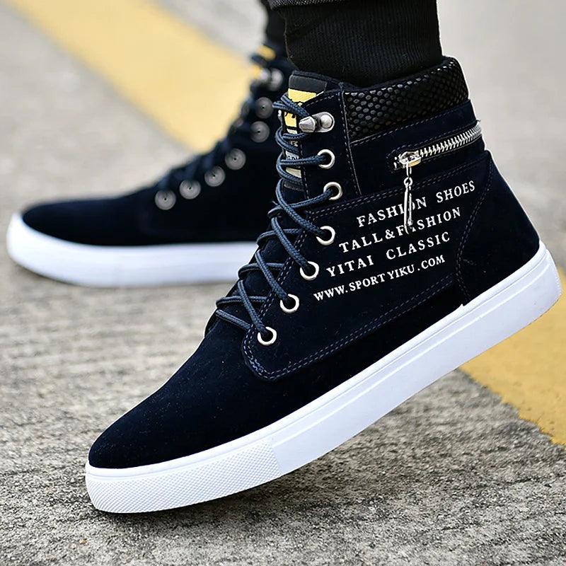 Leather Men's Casual Sneaker Shoes - Venus Trendy Fashion Online