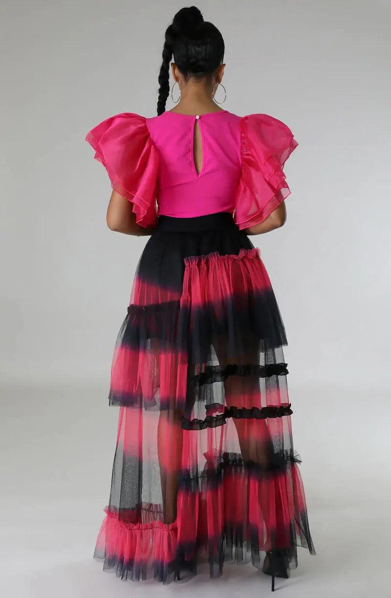 High Waist Drooping Women Clothing Tulle Skirt - Venus Trendy Fashion Online