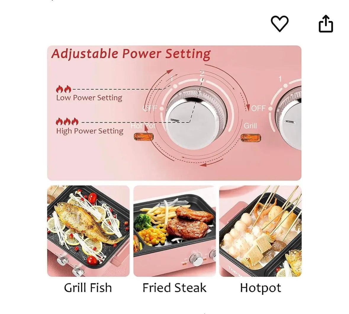 Hot Pot with Grill for Steak - Venus Trendy Fashion Online