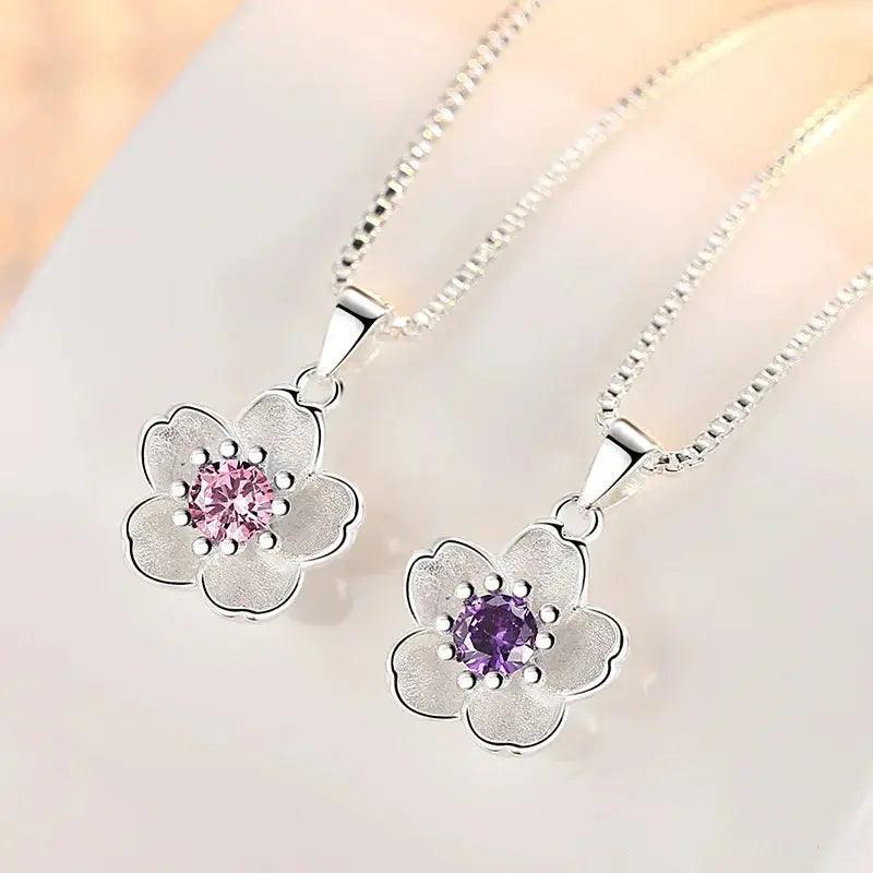 Cherry Blossoms Necklace for Gift - Venus Trendy Fashion Online