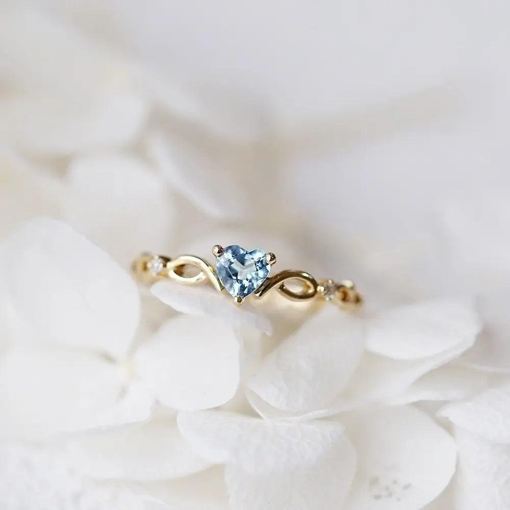 Huitan Simple Heart Ring - Venus Trendy Fashion Online