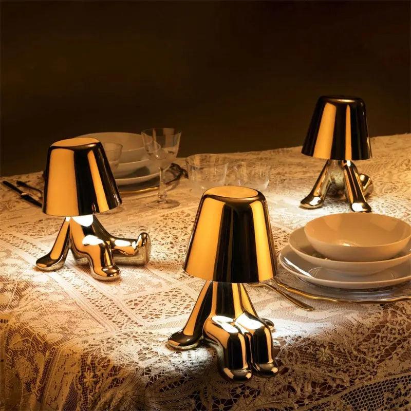 Italy Little Golden Man LED Table Lamp - Venus Trendy Fashion Online