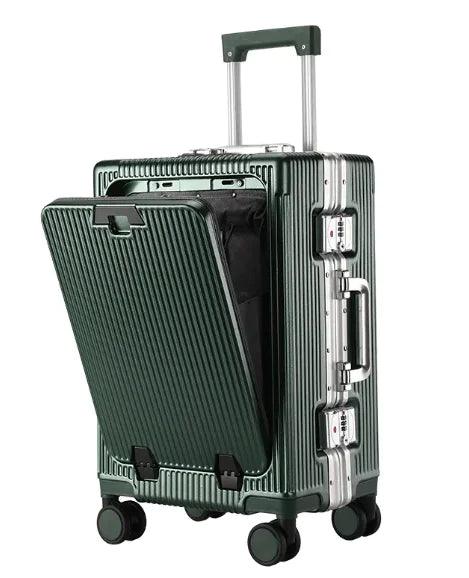 Aluminum Trolley Spacious Easy-Access Luggage - Venus Trendy Fashion Online