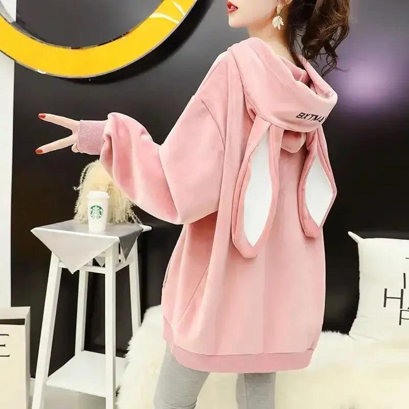 Korean Style Fashion Cute Rabbit Ears Hoodie - Venus Trendy Fashion Online