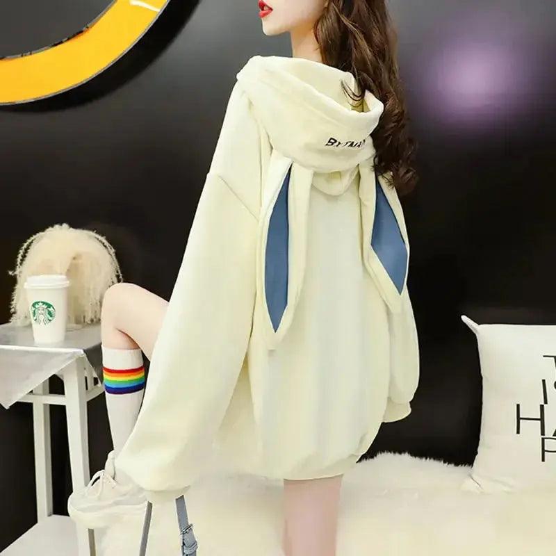 Korean Style Fashion Cute Rabbit Ears Hoodie - Venus Trendy Fashion Online