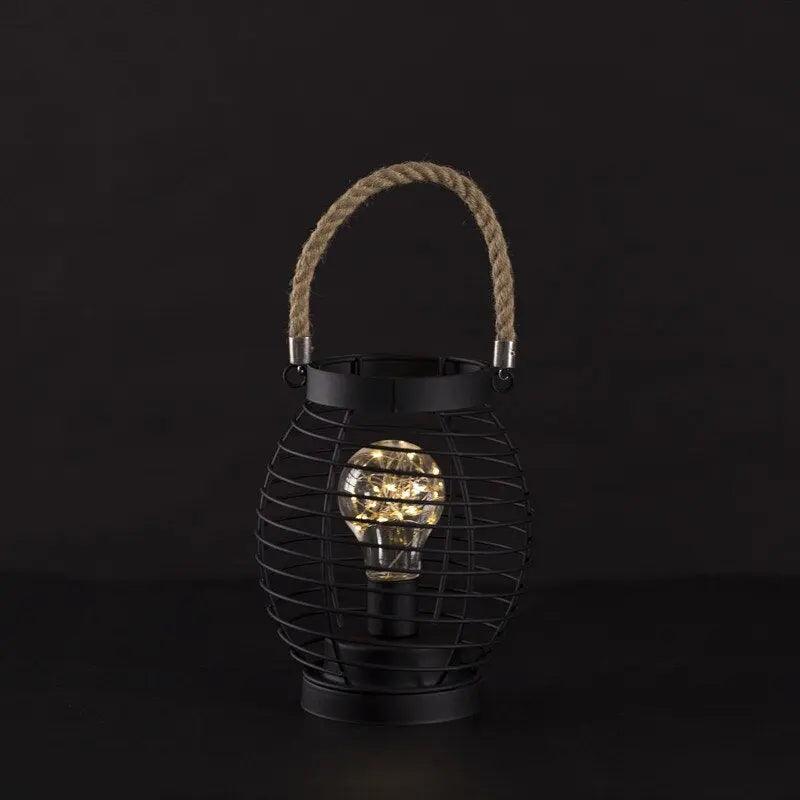 LED Iron Lantern Table Lamp - Venus Trendy Fashion Online