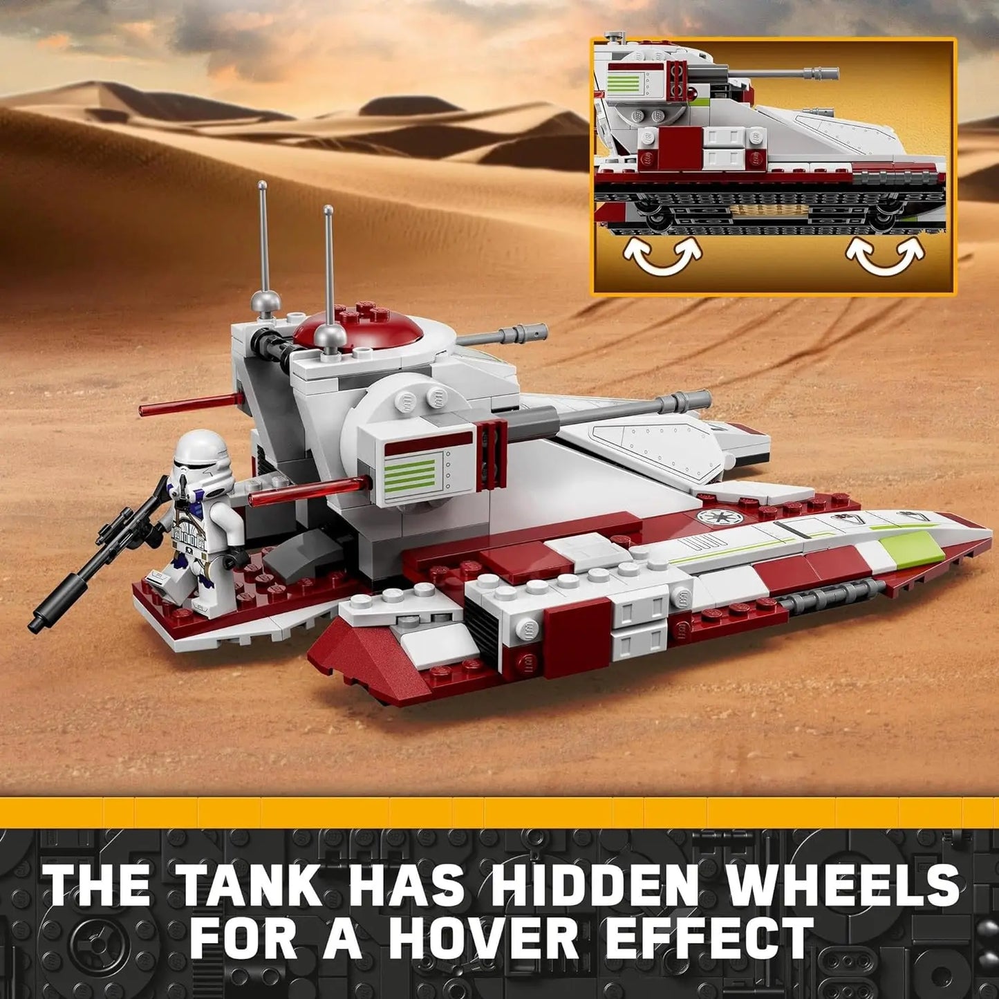 LEGO® Star Wars™ Republic Fighter Tank™ 75342 Building Kit; Fun, Buildable Toy Playset for Kids Aged 7 and Up - Venus Trendy Fashion Online