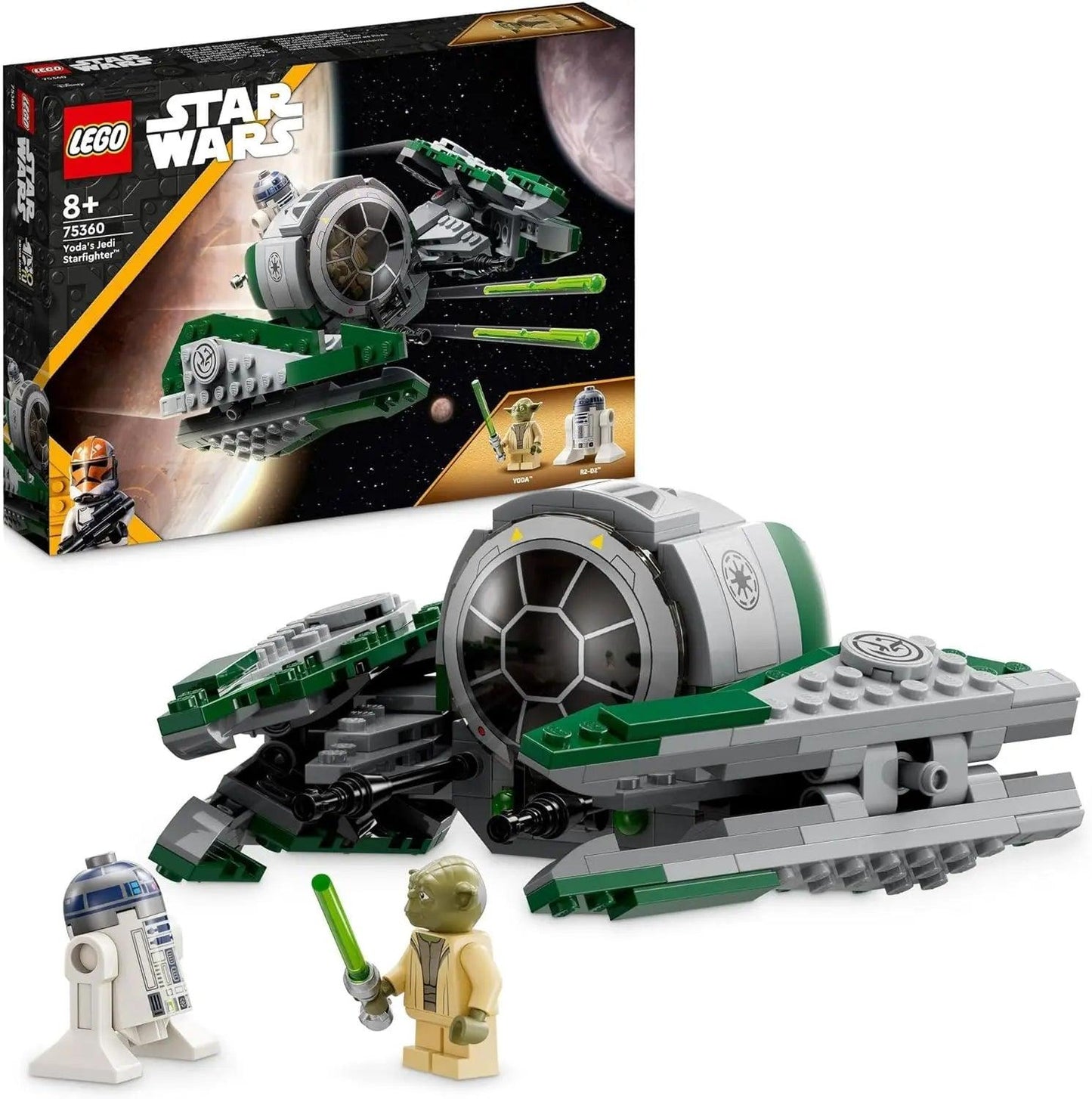 LEGO® Star Wars: The Clone Wars Yoda’s Jedi Starfighter™ 75360 Building Toy Set; Featuring 2 Iconic Characters - Venus Trendy Fashion Online