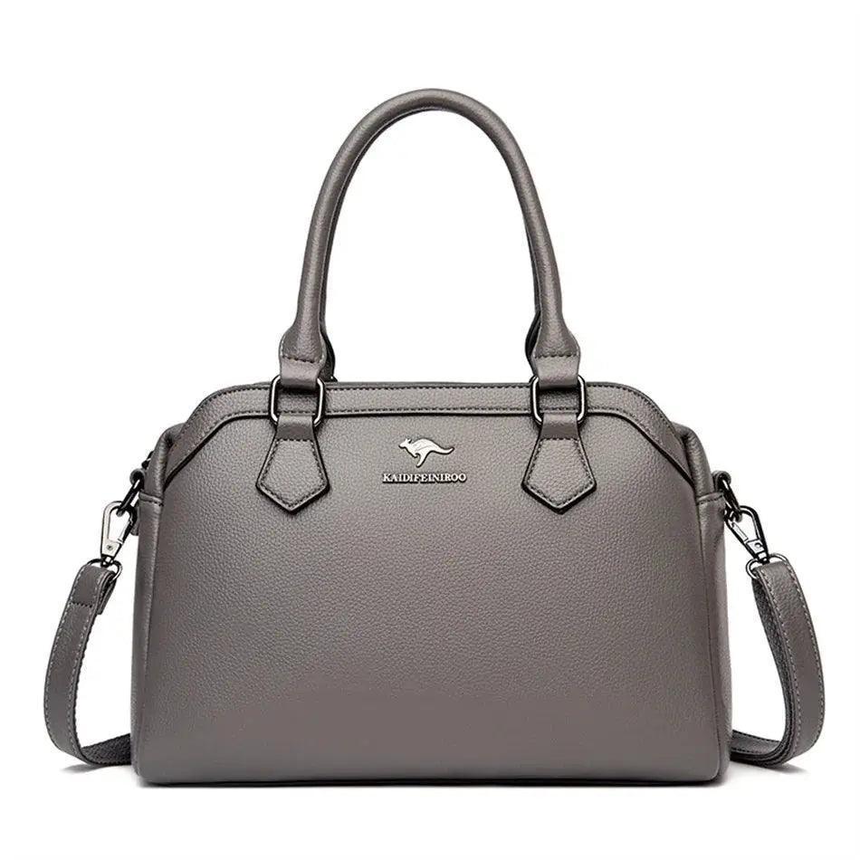 Leather Luxury Designer Crossbody Messenger Tote Bag - Venus Trendy Fashion Online