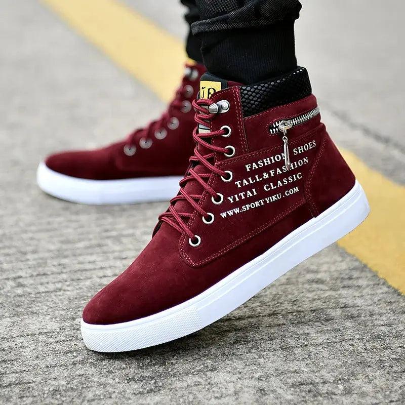 Leather Men's Casual Sneaker Shoes - Venus Trendy Fashion Online