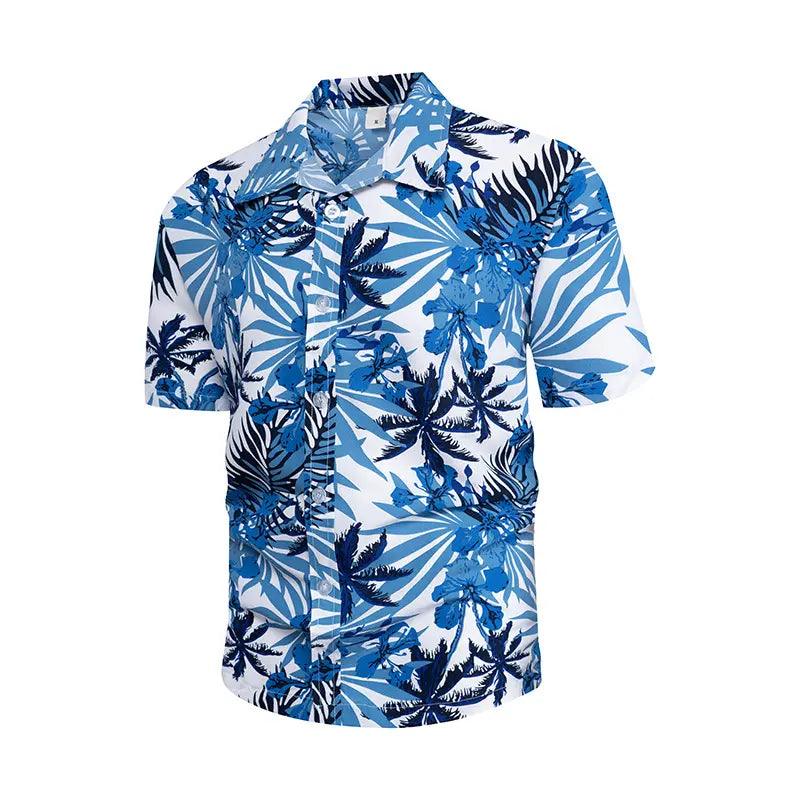 Men Fashion Printed Beach Short Sleeve Shirt - Venus Trendy Fashion Online