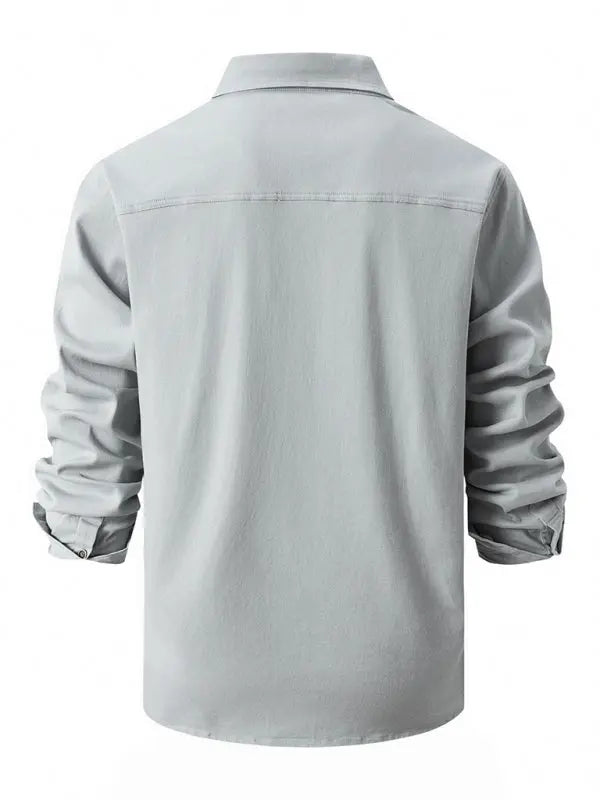 Men's Casual Fashion Business Long Sleeve Shirt - Venus Trendy Fashion Online