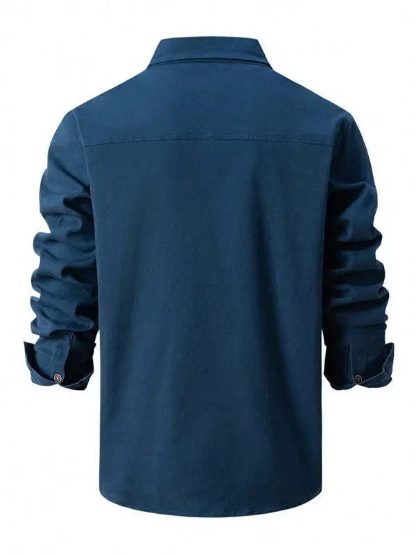 Men's Casual Fashion Business Long Sleeve Shirt - Venus Trendy Fashion Online