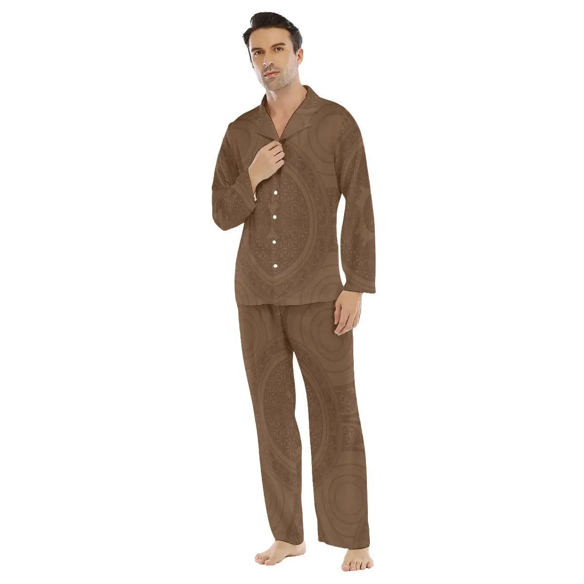 Men's Lapel Pajama Set - Venus Trendy Fashion Online