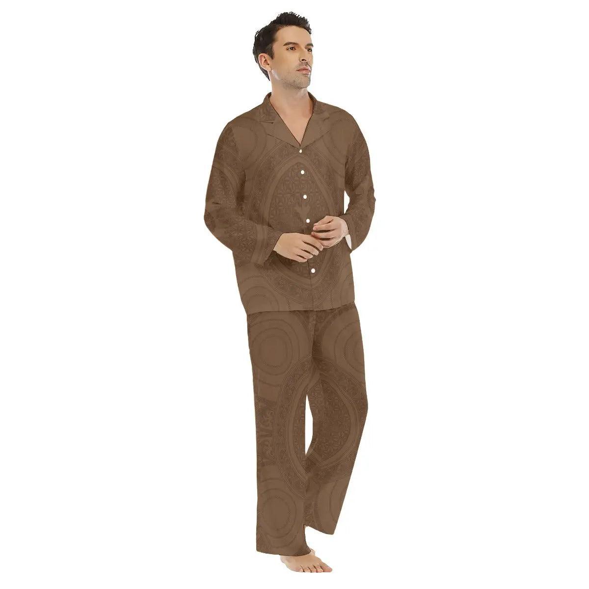 Men's Lapel Pajama Set - Venus Trendy Fashion Online