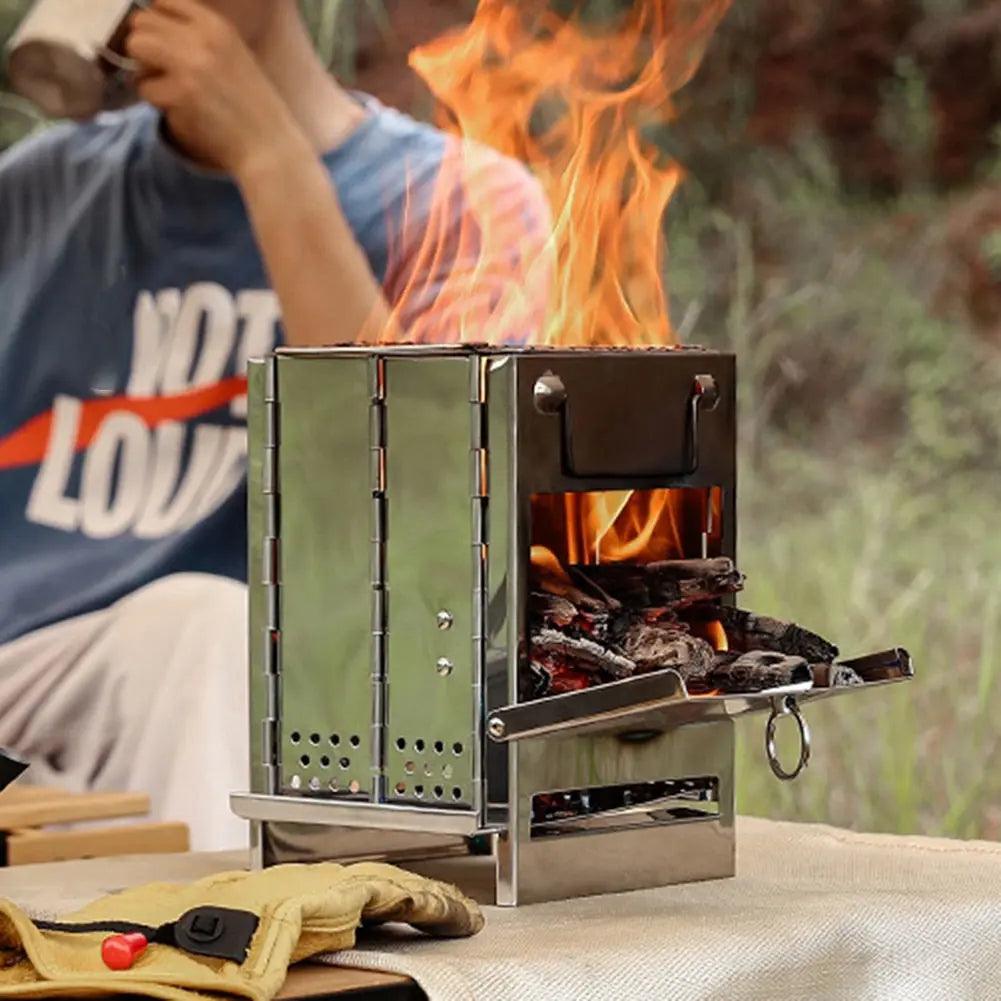 Mini Outdoor Portable Firewood Stove - Venus Trendy Fashion Online