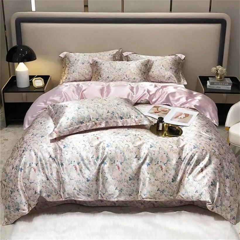 Mulberry Silk 4 Pieces Comforter Bedding Set - Venus Trendy Fashion Online