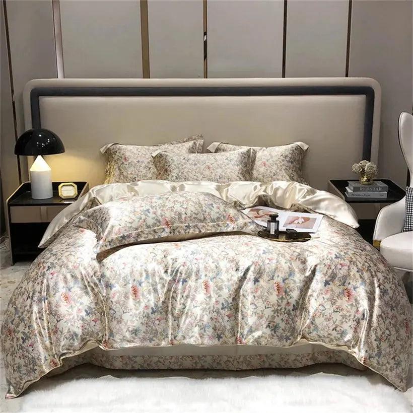 Mulberry Silk 4 Pieces Comforter Bedding Set - Venus Trendy Fashion Online