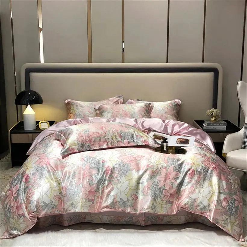 Mulberry Silk 4 Pieces Comforter Bedding Set - Venus Trendy Fashion Online