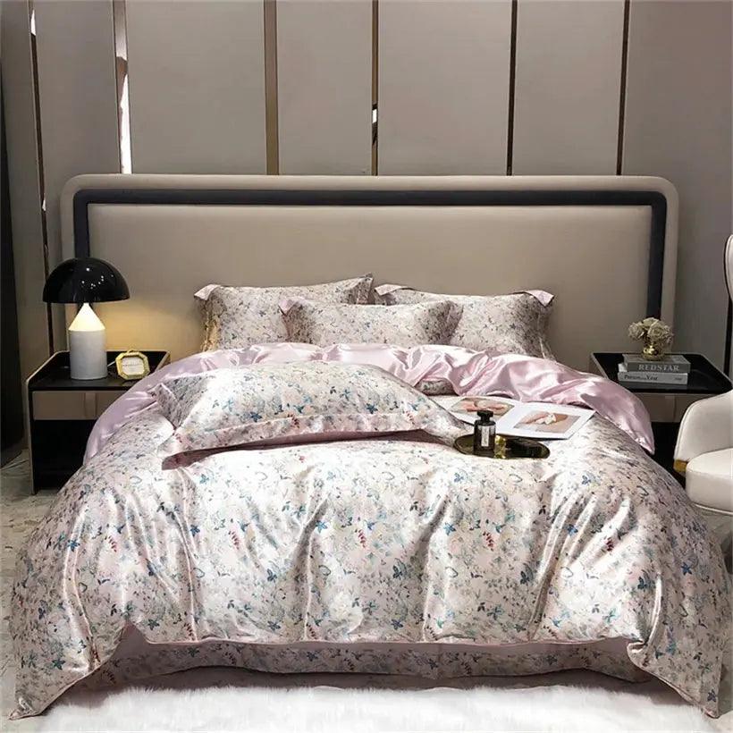 Mulberry Silk 4 Pieces Comforter Bedding Set - Venus Trendy Fashion Online