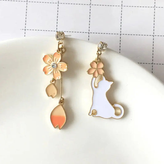 New Fashion Flower Cute Animal Earrings For Women - Venus Trendy Fashion Online