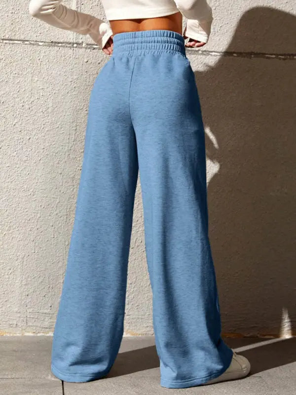 New straight leg loose sweatpants wide leg pants outdoor dance casual trousers - Venus Trendy Fashion Online