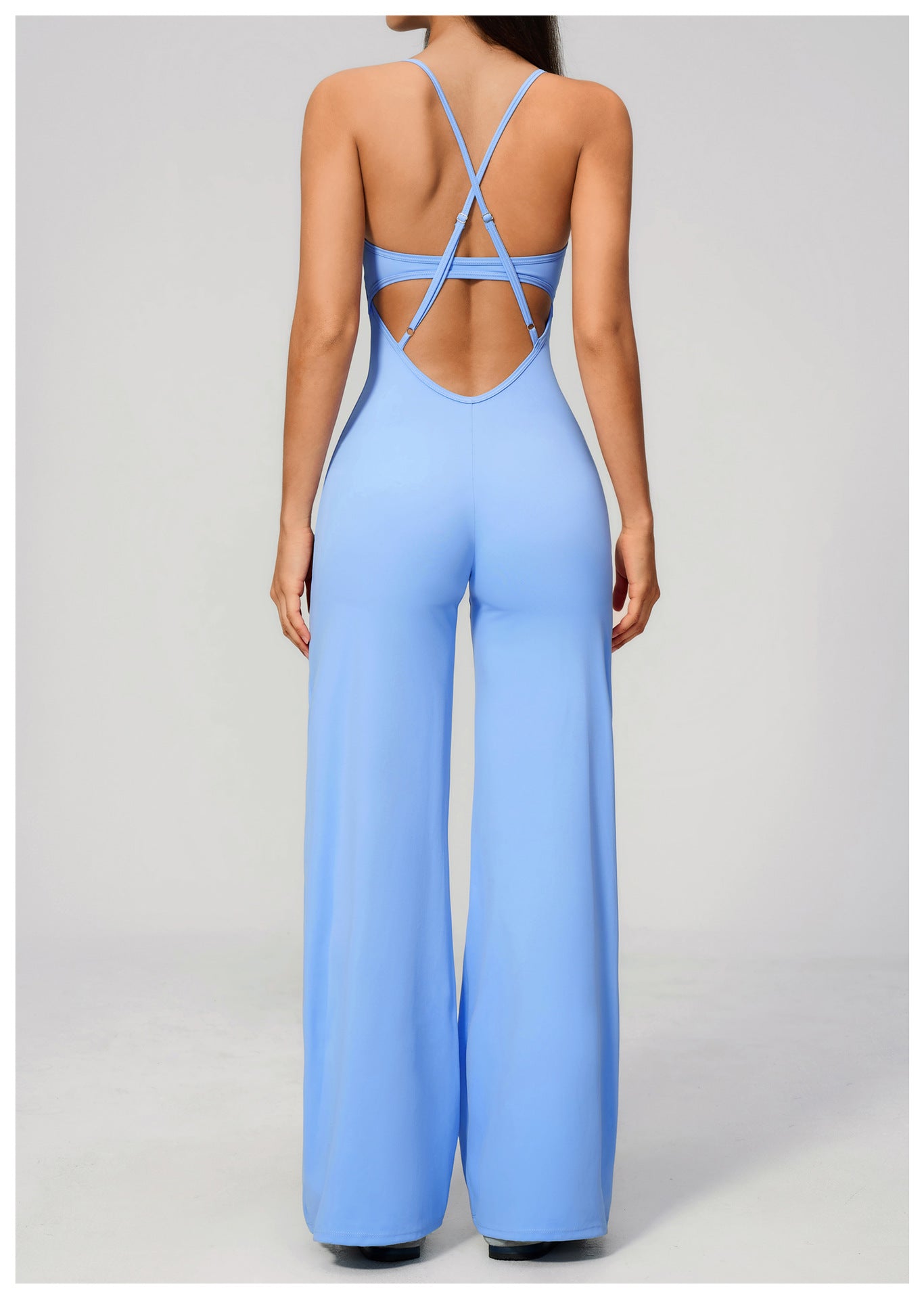Brushed Yoga Wide Leg Pants Jumpsuit