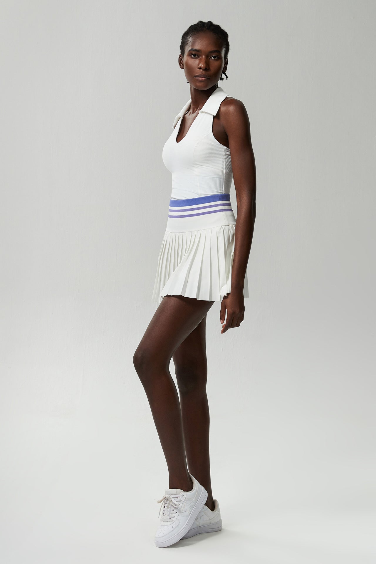 Sports Fitness Tennis Skirt Two Piece Set