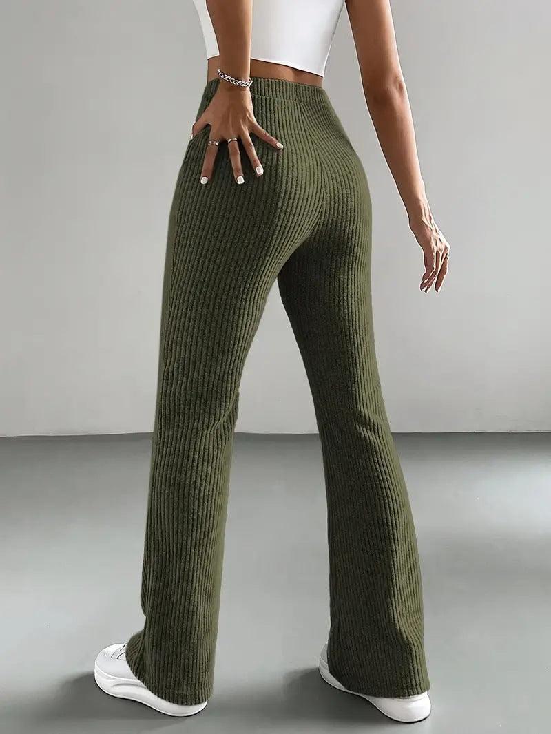 Women Autumn Solid Color Casual Pants - Venus Trendy Fashion Online