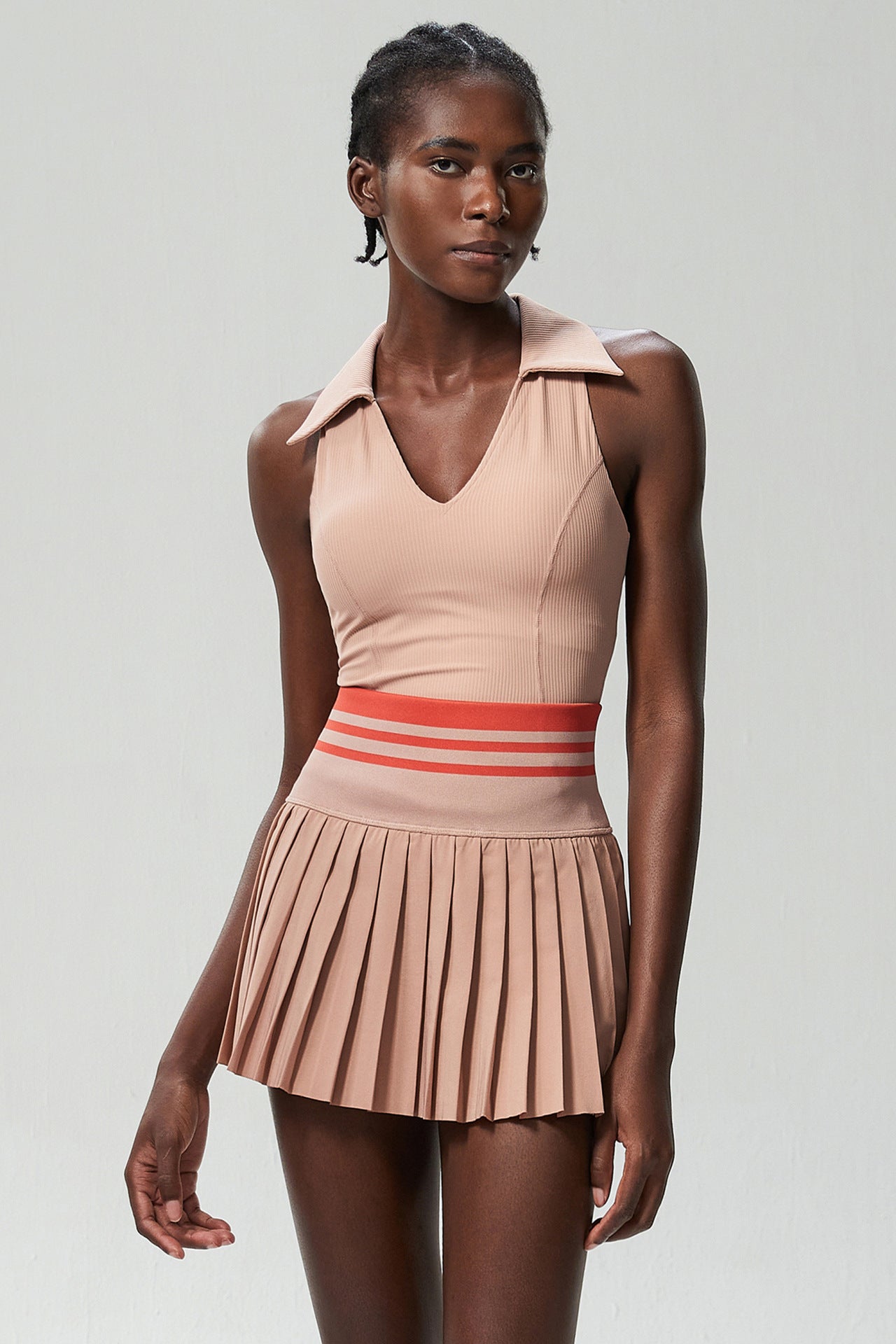 Sports Fitness Tennis Skirt Two Piece Set