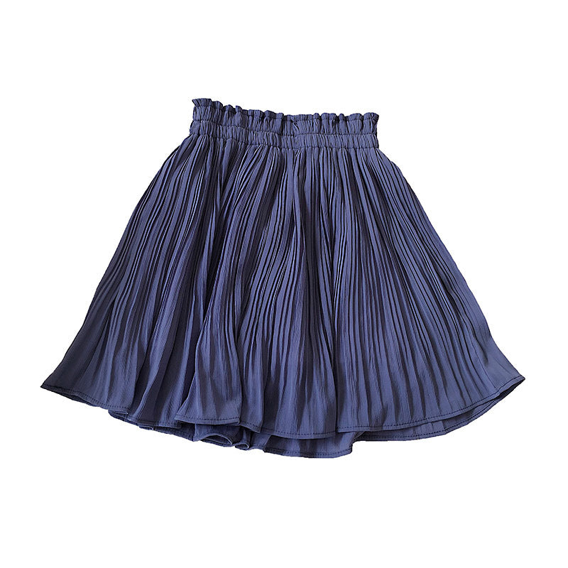 New Korean High Waist Slimming Pleated Skirt