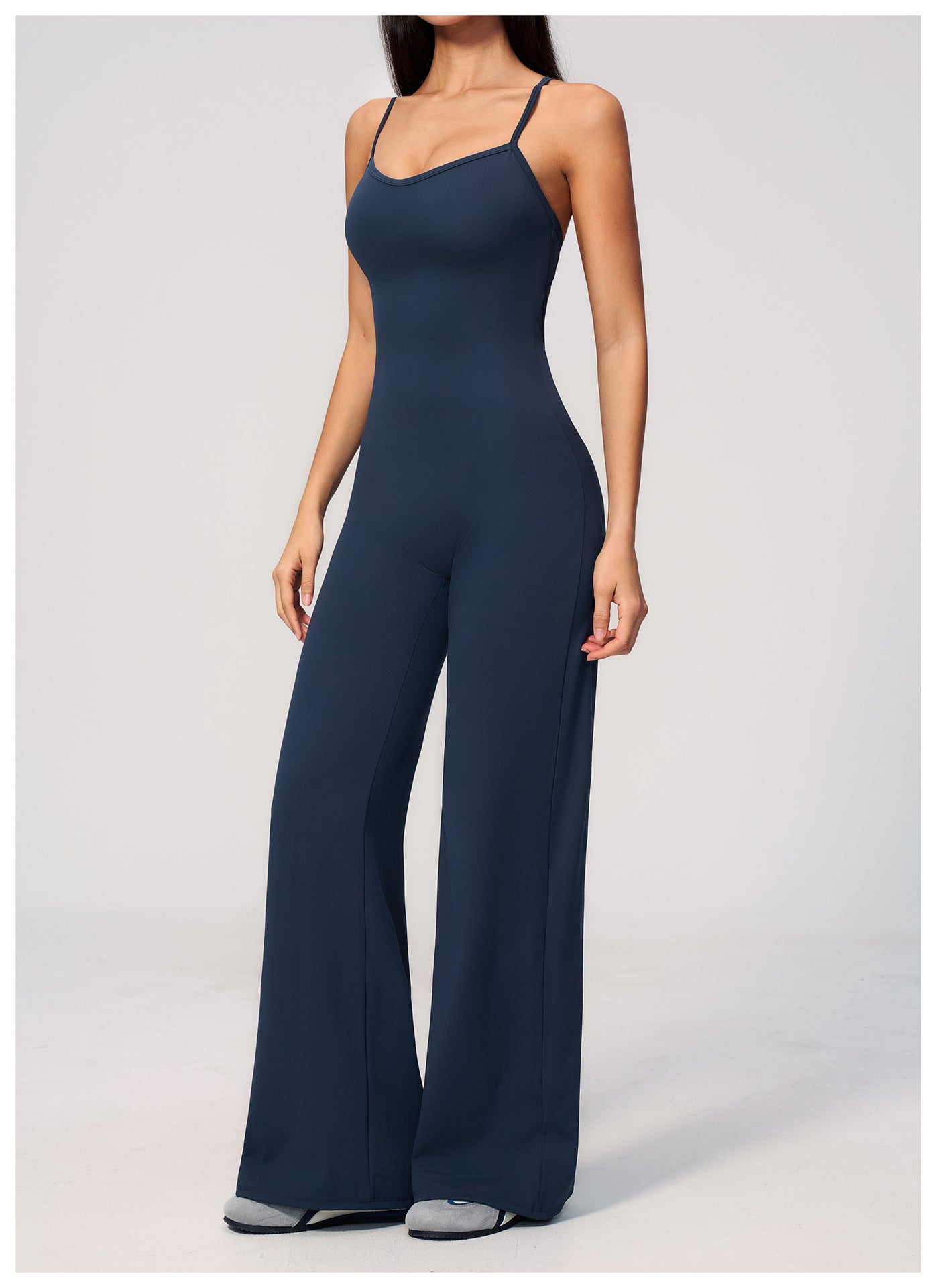 Brushed Yoga Wide Leg Pants Jumpsuit